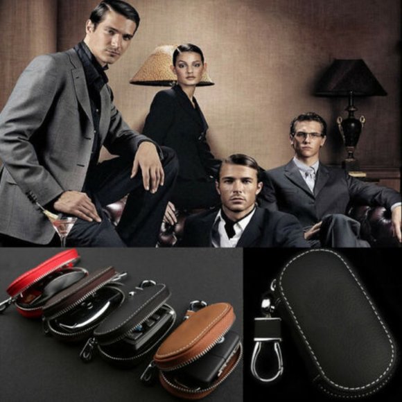 Multi Brand Ford Leather Black Key Cover # 272 - Picture 9 of 9